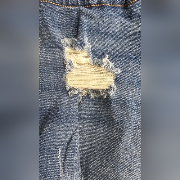 George Distressed Denim Jeans SHORT Hight Waist size 10 - Picture 2 of 6